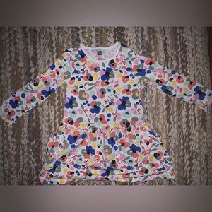 Tea Collection Colorful Floral Long Sleeve Dress